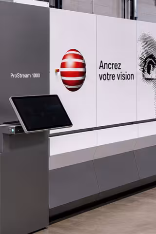 Canon ProStream 1000 high-speed inkjet press installed in Paragon Print facility