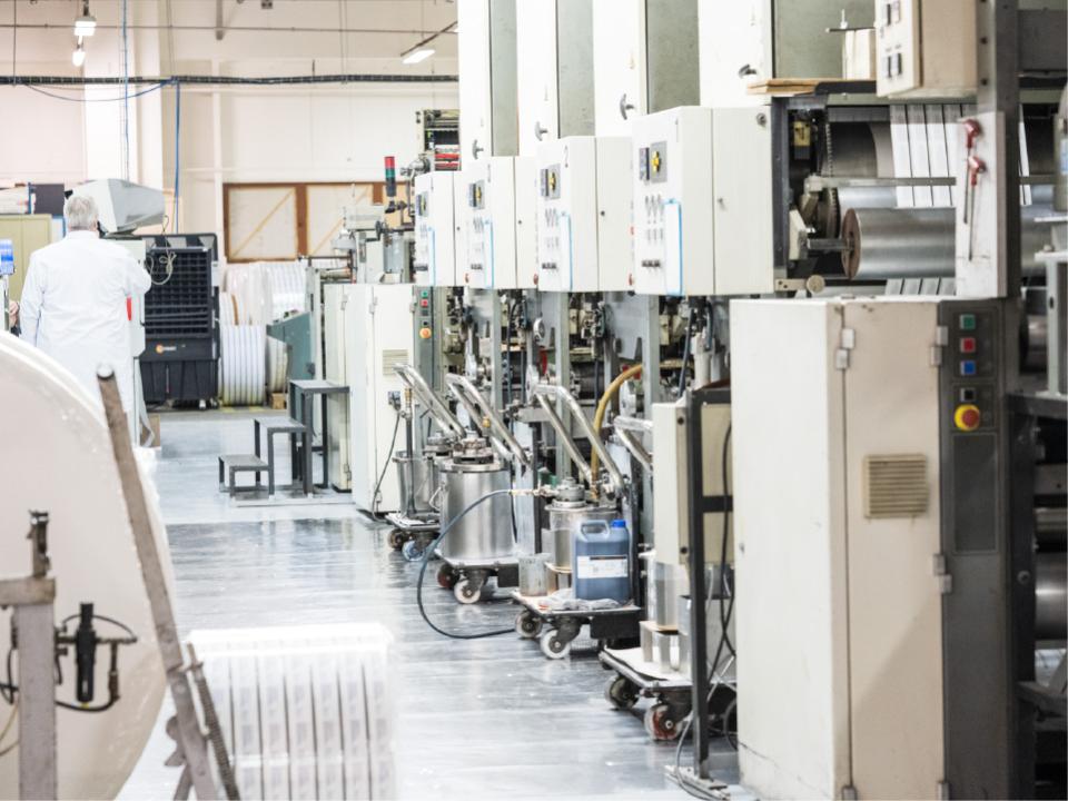 Magnetic ticketing machine inside manufacturing plant